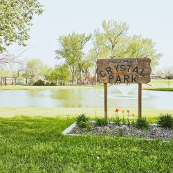 Crystal Park in the City of Miller in South Dakota