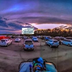 The drive in theater in the City of Miller in South Dakota