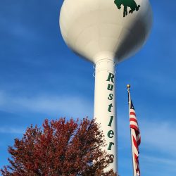 The watertower in the City of Miller in South Dakota