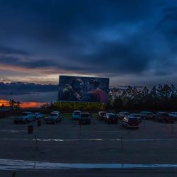 The drive in theater in the City of Miller in South Dakota