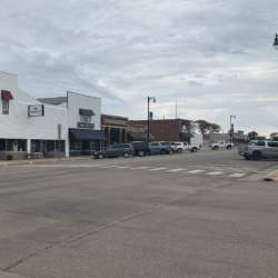 The street in the City of Miller in South Dakota
